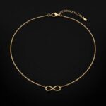 Colar Infinito Minimalista Dourado