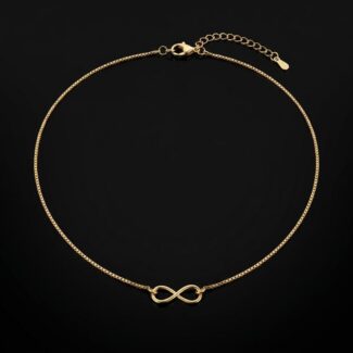 Colar Infinito Minimalista Dourado
