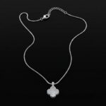 Colar Veneziana Trevo Inspiração Van Cleef Prateado