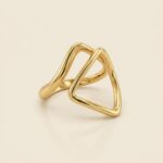 Anel Triangular Dourado